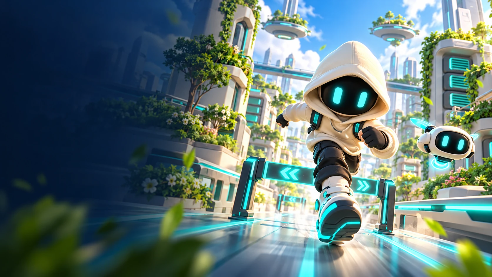 Hacker’s Run™ — generated promotional artwork