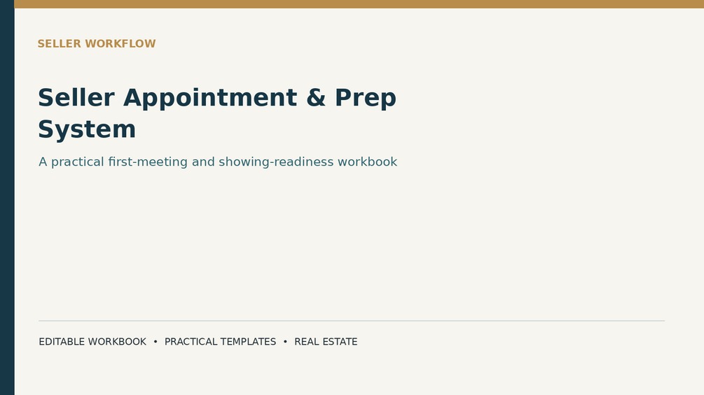 Seller Appointment & Prep System product preview