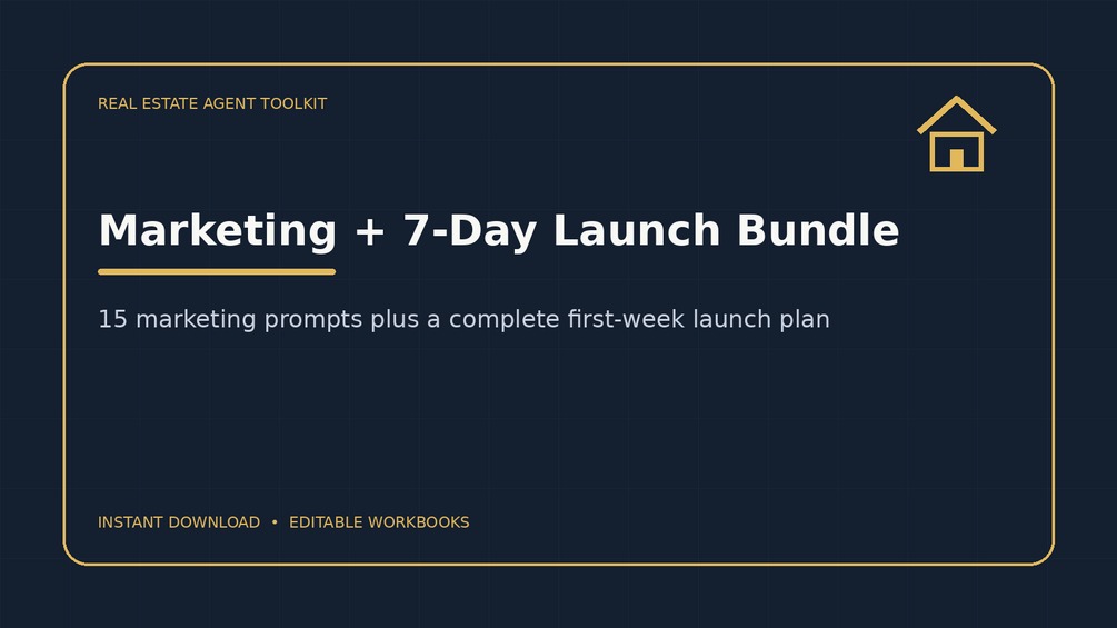 Real Estate Marketing + 7-Day Listing Launch Bundle product preview