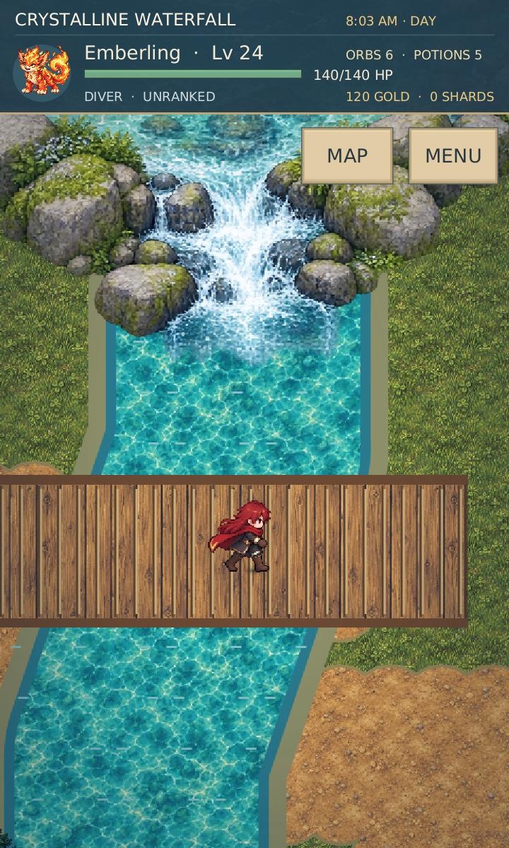 Cross the Heartland waterfall
